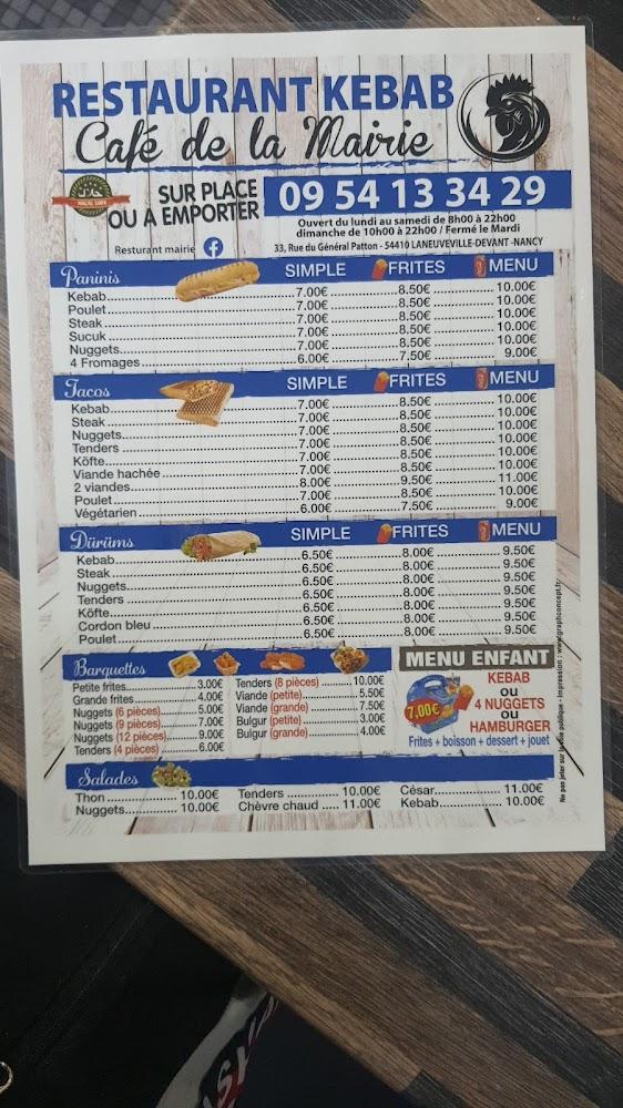 Restaurant De La Mairie kebab - Menu Image 4